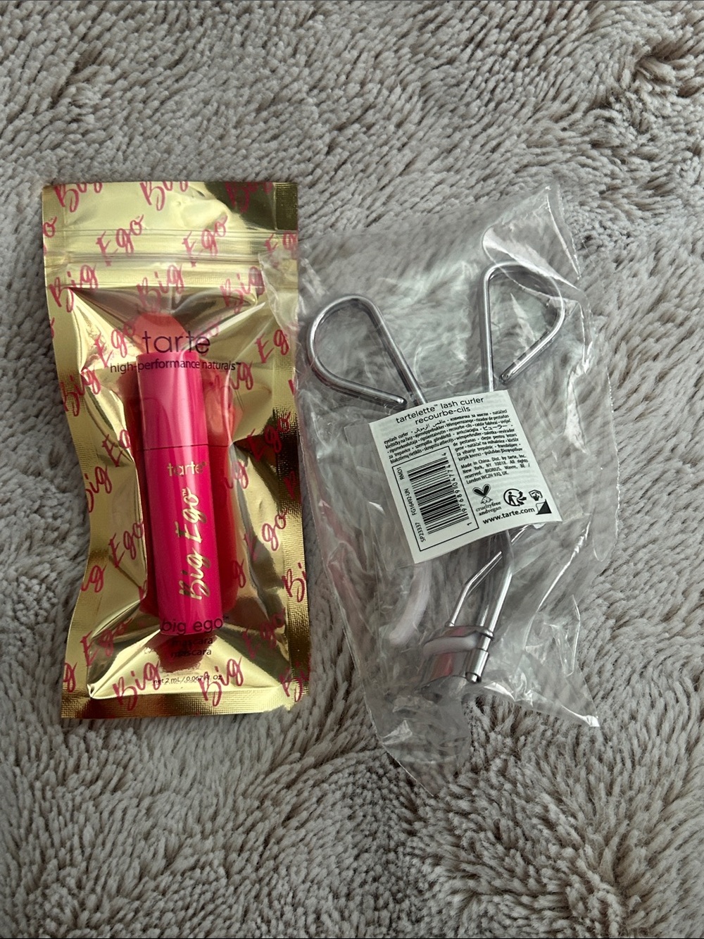New Tarte mascara and eyelash curler set